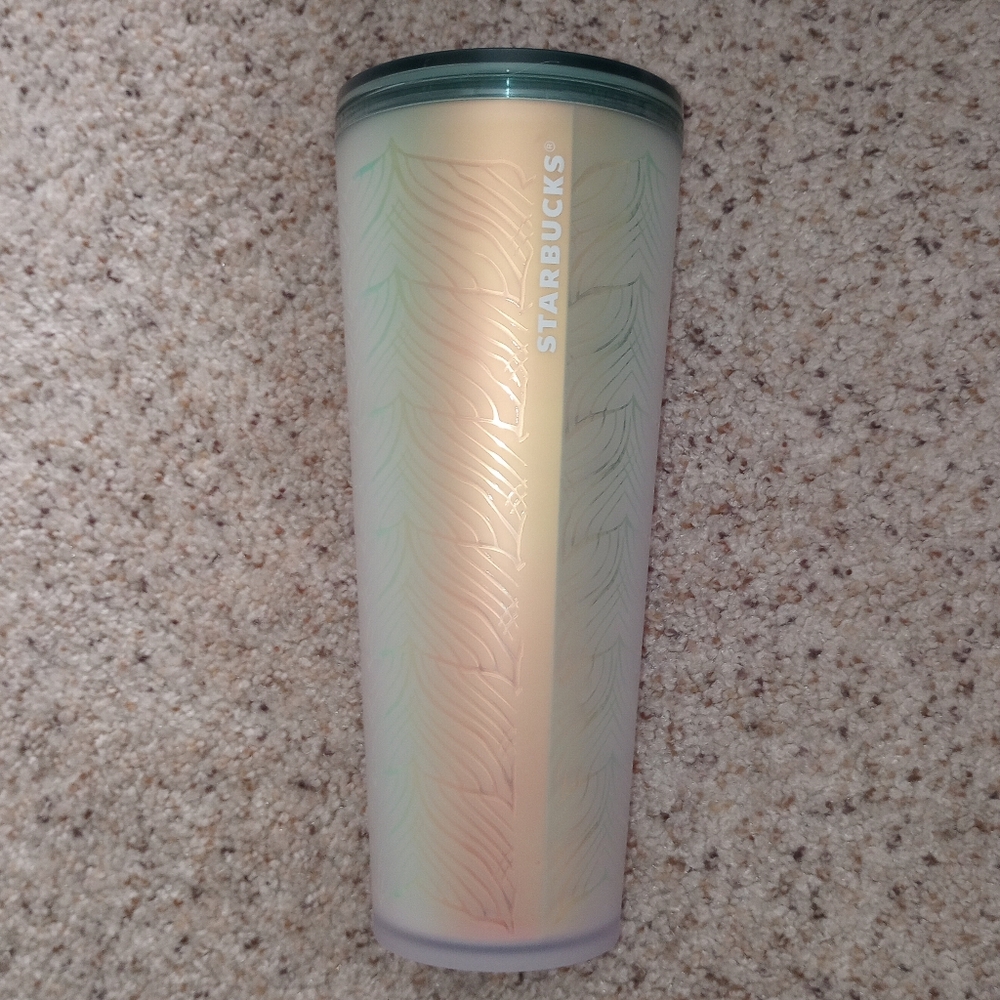 Starbucks Iridescent Mermaid Tail Tumbler